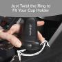 Official As Seen On TV Cup Call Cup Holder Phone Mount for Car by BulbHead - Adjustable Cell Phone Holder Fits Any Phone in Any Cup Holder - Rotates 360°, Tilts & Moves Left or Right