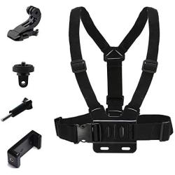 Yoogeer Adjustable Cellphone Selfie Chest Mount Harness Strap with Cell Phone Clip Holder for iPhone 11 Pro Max Xs XR Max X 8 7 6 + 5