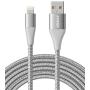 iPhone Charger Cable 10 foot, Anker PowerLine+ II Lightning Cable, (10 ft MFi Certified) Extra Long iPhone Charging Cord Compatible with iPhone SE 11 Pro Max Xs MAX XR X 8 7 6S, iPad and More (Silver)