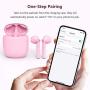 Wireless Earbuds, HSPRO Bluetooth 5.0 Earbuds Touch Control in-Ear True Wireless Headphones, 20 Hrs Playtime with Charging Case, Hi-Fi Stereo Earbuds with Built-in Mic for Sports and Work