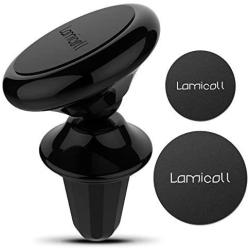 Car Phone Mount, Lamicall Magnetic Phone Holder : Universal Cradle Stand Holder Compatible with Phone 8 X 7 7P SE 6S 6P 6 5S, Samsung Galaxy S5 S6 S7 S8, Google, LG, Huawei, Other Smartphones