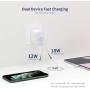 USB C Fast Charger, 30W 2 Port Charger with 18W USB-C Power Adapter for 2020/2018 iPad Pro 12.9 11, Pixel 2 3 4 XL 2XL 3XL 4XL Galaxy S9 S8, Foldable PD 3.0 Wall Charger with 6.6ft USB C to C Cable