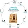Bamboo Charging Station Dock for 4/5 / 6 Ports USB Charger,Desktop Docking Station Organizer for Cellphone,Smart Watch,Tablet(5 Charging Cables Included,No Power Supply) Bamboo Charging Station Dock for 4/5 / 6 Ports USB Charger,Desktop Docking Station Organizer for Cellphone,Smart Watch,Tablet(5 Charging Cables Included,No Power Supply)