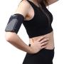 HiRui Universal Comfort Sports Armband Cell Phone Armband Running Armband, Fits All Phones, Reflective Stripes Logo, Unisex, Suitable for Travel Sport Outdoors (Medium, Black)