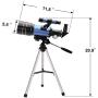 ToyerBee Telescope for Kids&Beginners, 70mm Aperture 300mm Astronomical Refractor Telescope(15X-150X), Portable Travel Telescope for Adult with A Finder Scope, A Phone Adapter& A Wireless Remote