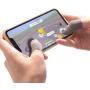 Simons 6Pcs Cellphone Sensitive Breathable Cotton Sweatproof Conductive Triger Finger Tip Sleeve Joystick Controller Thumb Gloves