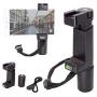 OCTO MOUNTS | F-Mount Mobile Smartphone Camera Grip Holder Handle Rig Monopod with Tripod Mount and Cold Shoe Mount for Filming Video on Most Smartphones - iPhone, iPhone Plus, Galaxy, Android