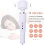 YEVIOR Wired Powerful Handheld Wand Massager with 10 Pulse Settings, Personal Total Body Therapy Massager Wand for Sports Recovery, Muscle Aches, Body Pain (White)
