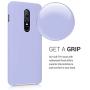 kwmobile TPU Silicone Case Compatible with OnePlus 6 - Soft Flexible Rubber Protective Cover - Light Lavender