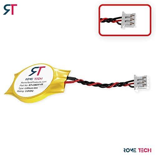 CMOS Battery for DELL Inspiron 1520 1521 1720 1721 - BIOS RTC 3V CR2032 Battery with 3 Wire Cable