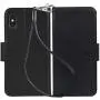 Arae Case for iPhone X/Xs, Premium PU Leather Wallet Case [Wrist Straps] Flip Folio [Kickstand Feature] with ID&Credit Card Pockets for iPhone X (2017) / Xs (2018) 5.8 inch (not for Xr) - Black