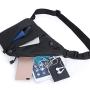Fashion Left/Right Hand Shoulder Crossbody Bag, Sling Backpack,Multifunction Crossbody Bag for Outdoor Cycling Hiking Travel (Black, Right Hand)