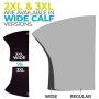 BraceAbility Plus Size Neoprene Knee Sleeve | XXXL Obesity Compression Support Brace for Bariatric Women & Men with Big Thighs & Arthritis Joint Pain (3XL)