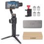 Zhiyun Smooth 4 with Counterweight, 3-Axis Handheld Gimbal Stabilizer with Focus Pull & Zoom for iPhone Xs Max Xr X 8 Plus 7 6 SE Android Smartphone Samsung Galaxy S10 S9+ S9 S8+ S8 S7 S6 Edge Black