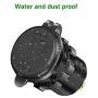 Quick Charge 3.0 Dual USB Car Socket with Touch Switch and LED Digital Voltmeter, Waterproof 36W 12V/24V Fast Charger Socket with 3.3ft Wire 10A Fuse for Marine, Boat, Motorcycle, Truck and More