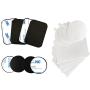 Ozgoe JF-03 Happy Bell Mount Metal Plate for Magnetic Car Mount with 3M Adhesive 4 x Rectangular 4 x Round, Pack of 8