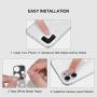 Bling Camera Lens Protector for iPhone 11, ICARERSPACE Diamond Camera Lens Cover Sticker Protector - Sliver
