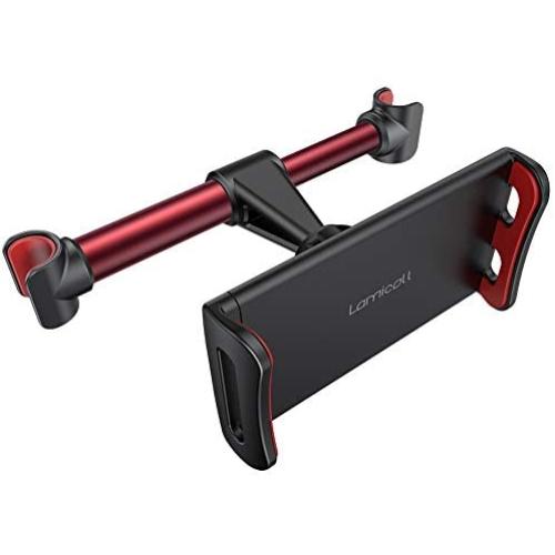 Car Headrest Mount, Lamicall Tablet Headrest Holder - Stand Cradle Compatible with Devices Such as iPad Pro Air Mini, Galaxy Tabs, Other 4.7-10.5" Cellphones and Tablets - Red