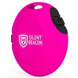 Silent Beacon - Wearable BLUETOOTH Panic Button Safety Device: App-Enabled GPS Location Tracker & 2-Way Phone Calls | Speaker & Microphone |Sends Custom Alerts | Rechargeable USB, Key Finder & NO fees