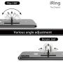 iRing Original - Include Hook Mount for Wall or Car Cradle. AAUXX Cell Phone Ring Grip Finger Holder, Mobile Stand, Kickstand, iPhone, Android, Smartphones, Tablets.(Jet Black)
