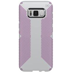 Speck Products Presidio Grip Cell Phone Case for Samsung Galaxy S8 - Dolphin Grey/Bellflower Purple