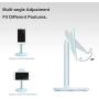Phone Stand for Desk, Cell Phone Stand Adjustable Desk Phone Holder Tablet Holder Phone Dock (Blue)