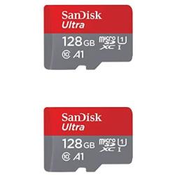 SanDisk 128GB X2 (256GB) MicroSD HC Ultra Uhs-1 Memory Card