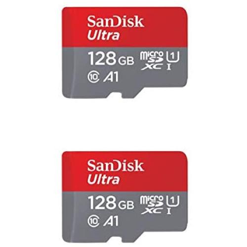 SanDisk 128GB X2 (256GB) MicroSD HC Ultra Uhs-1 Memory Card