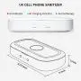 UV Cell Phone Sanitizer, Xoomz Smart Phone Cleaner Wireless Charger Aromatherapy Function Disinfector for All Phones Jewelry Watches - White UV Cell Phone Sanitizer, Xoomz Smart Phone Cleaner Wireless Charger Aromatherapy Function Disinfector for All Phones Jewelry Watches - White