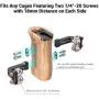 SMALLRIG Side Wooden Handle Grip for DSLR Camera Cage w/Cold Shoe Mount, Threaded Holes, Direction Changeable - 2093 SMALLRIG Side Wooden Handle Grip for DSLR Camera Cage w/Cold Shoe Mount, Threaded Holes, Direction Changeable - 2093