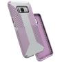 Speck Products Presidio Grip Cell Phone Case for Samsung Galaxy S8 - Dolphin Grey/Bellflower Purple