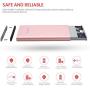 Yoobao Portable Charger 10000mAh Slim Power Bank Powerbank External Cell Phone Battery Backup Charger Battery Pack with Dual Input Compatible iPhone X 8 7 Plus Android Samsung Galaxy More - Rose Gold