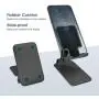 Cell Phone Stand, BoYata Adjustable Desk Phone Stand, Foldable Mobile Phone Holder Compatible with iPhone Xs Max Xr 8 7 6 6S Plus SE 5 5S 5C Charging, Accessories Desk, Other 4-7.9" Smart Phones-Black