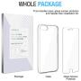 FlexGear Clear Case for iPhone 7 8 SE (2020) and Glass Screen Protector (Clear)
