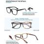 Livho 2 Pack Blue Light Blocking Glasses, Computer Reading/Gaming/TV/Phones Glasses for Women Men,Anti Eyestrain & UV Glare (Matte Black+Tortoise)