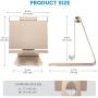 OMOTON Adjustable Tablet Stand iPad Stand Compatible with iPad 10.2 2019, New iPad Pro 11/12.9 inch 2020, iPad 9.7 2018, iPad Mini, iPad Air, Nintendo Switch, and All Cellphones Smart Phones, Gold