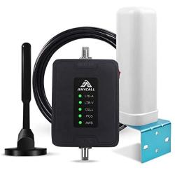Cell Phone Signal Booster for RV, Motorhome, Car, Truck, Boats, Small Cabin & Camper Use, Multiple Band Repeater Kit for All Carriers LTE Voice Calls and Data, Supports Multi Devices