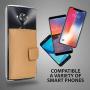 Cell Phone Card Holder Stick on Wallet Phone Pocket for iPhone, Android and All Smartphones (Biege)