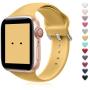 IKANFI Bands Compatible for Apple Watch 38mm 42mm 40mm 44mm, Skin-Friendly Softer Silicone Replacement Sport Strap Compatible with iWatch Series 4 Series 3 Series 2 Series 1, Sports & Edition