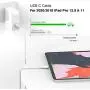 USB C to USB C Charging Cable, Cord Replacement for MacBook Pro, MacBook 12 inch, New MacBook Air, 2020/2018 iPad Pro 12.9, 11, Google Pixel 2/3/4 XL, Nexus 6P, All PD USB C Charger, USB-IF, 6.6ft