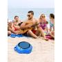 Outdoor Waterproof Bluetooth Speaker,Kunodi Wireless Portable Mini Shower Travel Speaker with Subwoofer, Enhanced Bass, Built in Mic for Sports, Pool, Beach, Hiking, Camping (Blue)