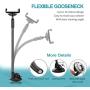 Newward Car Phone Mount, 2 Clamps Long Arm Universal Windshield Dashboard Cell Phone Holder for iPhone 11 X 8 7 Plus 6 6s Plus 5s SE,Samsung Galaxy S9 S8 S7 S6 S5 Note,Google,LG and Other Smartphones