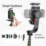 EMFOCE 3&1 Selfie Stick Phone Tripod Portable Metal Stabilizer with Remote Control Tripod for iPhone 11 Xs Xr 6 7 8 10 Plus Pro Note 8 9 10 Galaxy S7 S9 S10 Plus Android iOS Phone Stick