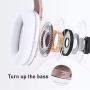 LETSCOM Bluetooth Headphones, 100 Hours Playtime Bluetooth 5.0 Headphones Over Ear with Deep Bass, Hi-Fi Sound and Soft Earpads, Built-in Mic, Wired/Wireless Headset for Home Office-Rose Gold