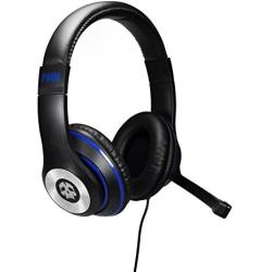 Audio Council PWN Gaming Headset with Stereo Over Ear Gamer Headphones, Adjustable Microphone, Inline Volume Control Mic PS4 PC WiiU Xbox Smartphones PC Tablets (Black/Blue)