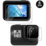 Deyard Screen Protector for GoPro Hero 8, Ultra Clear Tempered Glass Screen Protector + Tempered Glass Lens Protector + HD Front Display Lens Protector Compatible with GoPro Hero 8 Black - 6 pcs