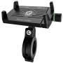 VOANZO Bicycle Phone Holder, Universal Bike & Motorcycle Handlebar Phone Mount, Adjustable Motorcycle Phone Holder Fit for 3.5-6.5Cell Phones, Anti-Slip (Black)