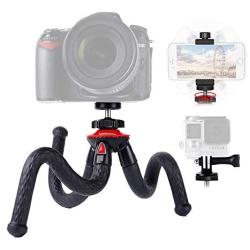 Lammcou Camera Tripod Flexible Phone Tripod Lightweight Action Camera Tripod Mini Gorilla Pod DSLR Tripod Octopus Travel Tripod Stand for Action Camera/Camera/Camcorder