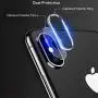 [2 Pack] Tempered-Glass Camera Protector for iPhone X 2.5D Ultra Thin HD Anti-Fingerprint Protective Clear Film for iPhone Lens with 2 Phone Camera Covers (iPhone X)