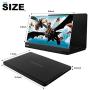 3D Screen Magnifier for Cell Phone, DNSWEZ 12 Phone Screen Enlarger Anti-Blue Light HD Foldable Phone Stand with Universal Screen Amplifier for iPhone Android Smartphone